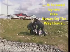 Mr. Bean pre erected penis surgery and screwed by two nurse.