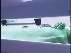 Solarium Hidden Cam In Asian Tanning Room And Shower