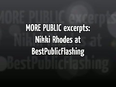 Nikki Rhodes Stuts Her Stuff In Public