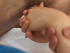 Massage of the hand(censored)