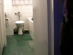 Black African Hooker Prostitute Fucked Standing In Bathroom..
