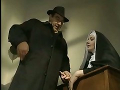 Naughty nun anal sex