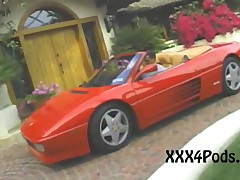 Anita Blond And Peter North - Peter Arrives Home In His Ferrari And Anita Greets Him In The Slinkies