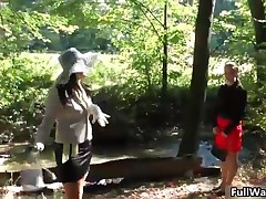 Two Sexy Euro Babes Getting Wet And Wild In A Forest Outdoor By FullWam