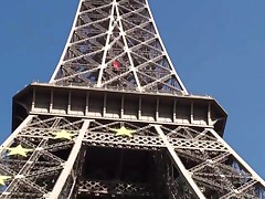 Eiffel Tower Risky Public Threesome Sex, AWESOME!