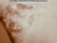 Tits fuck and anal in foamy bathroom