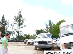 Public gay dicksucking between the cars