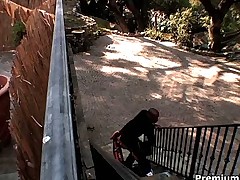 Mellanie Monroe fucks her robber